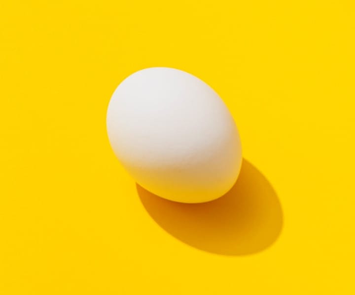 a white egg